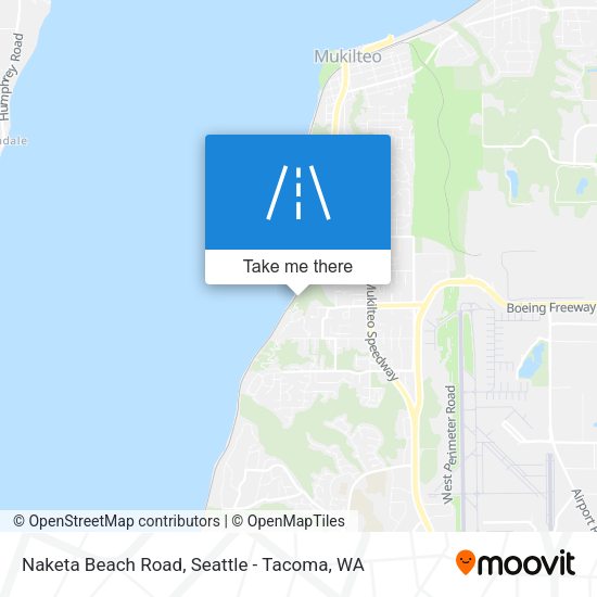 Naketa Beach Road map
