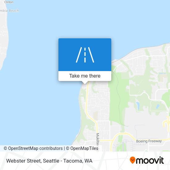 Webster Street map