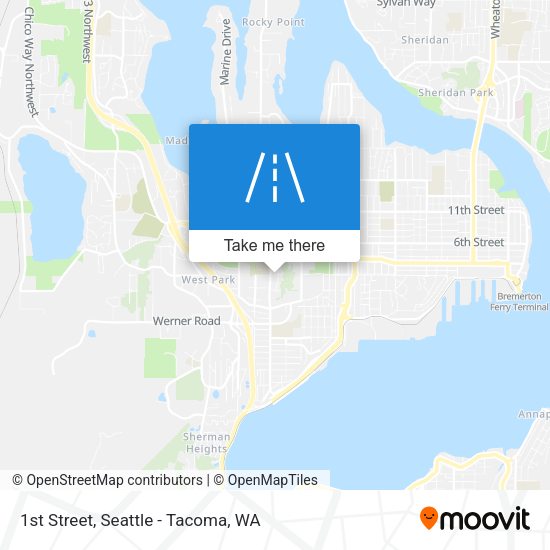1st Street map
