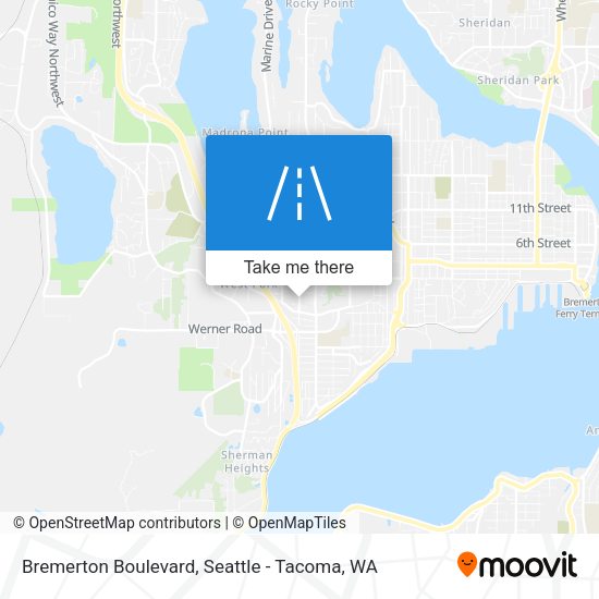 Bremerton Boulevard map