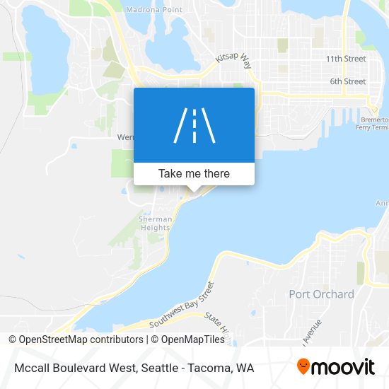 Mccall Boulevard West map