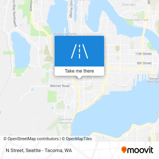 N Street map