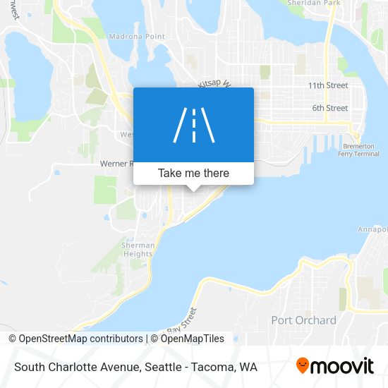 South Charlotte Avenue map