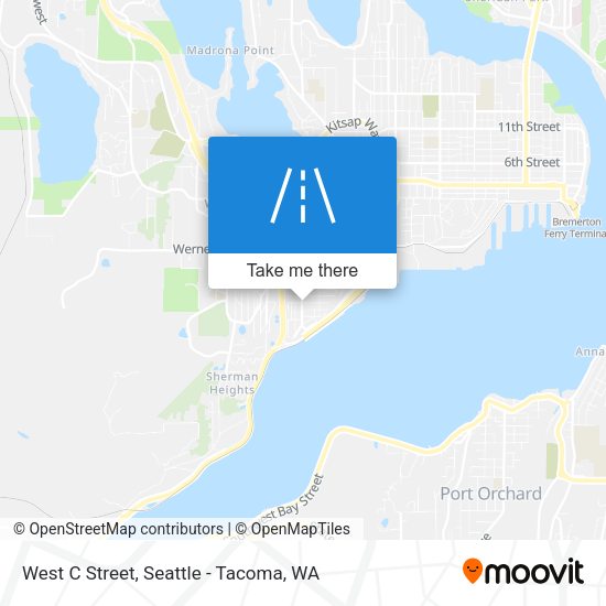 Mapa de West C Street