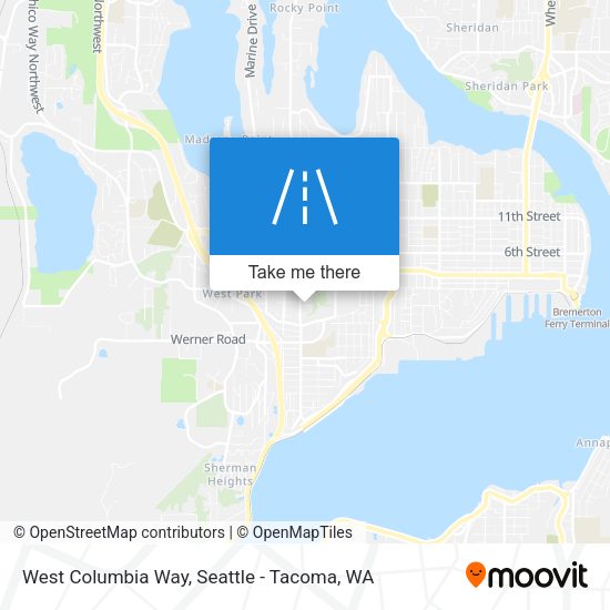 West Columbia Way map
