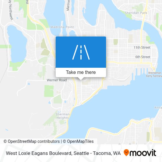 West Loxie Eagans Boulevard map