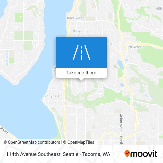 114th Avenue Southeast map