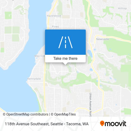 118th Avenue Southeast map