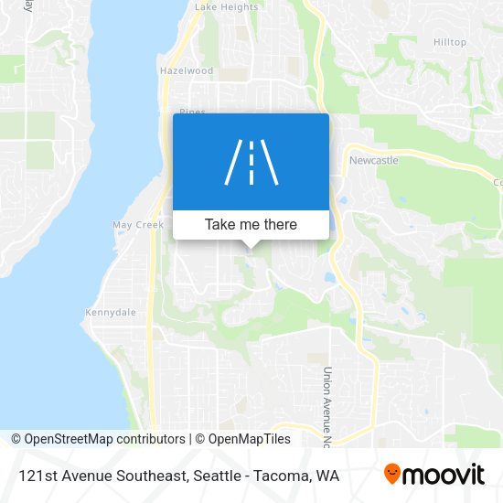 121st Avenue Southeast map