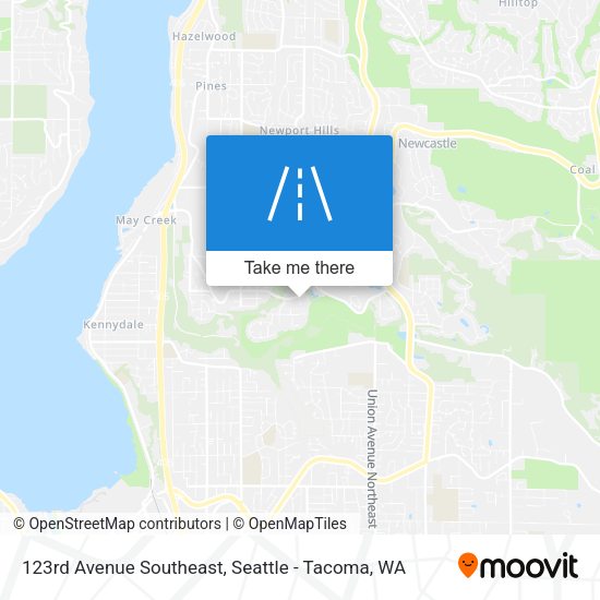 Mapa de 123rd Avenue Southeast