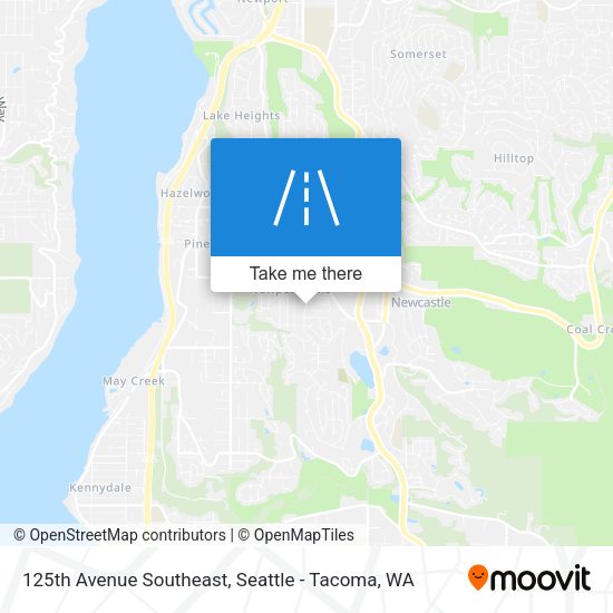 125th Avenue Southeast map