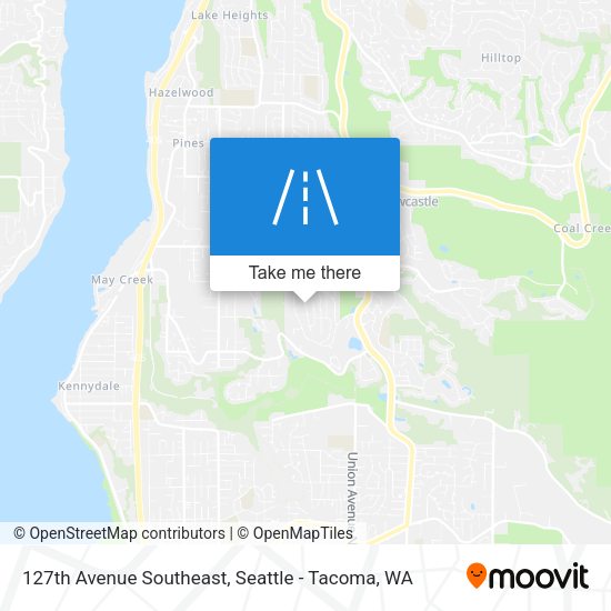 127th Avenue Southeast map