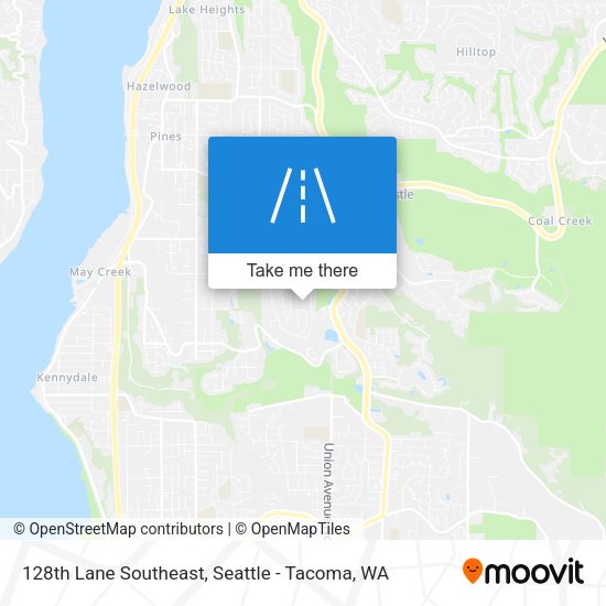128th Lane Southeast map