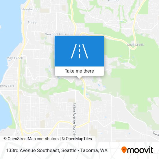 Mapa de 133rd Avenue Southeast