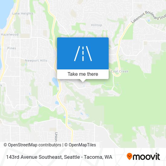 143rd Avenue Southeast map