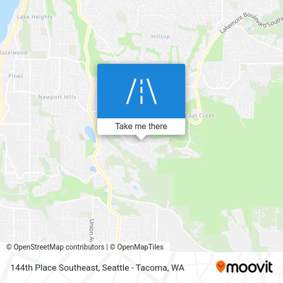 Mapa de 144th Place Southeast