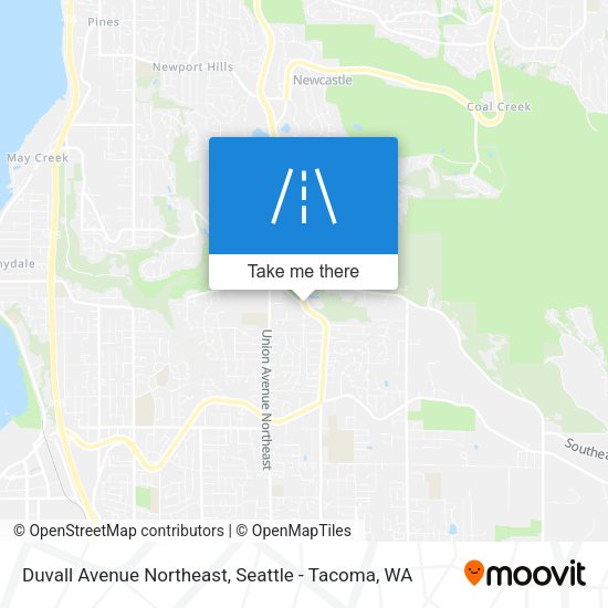 Duvall Avenue Northeast map