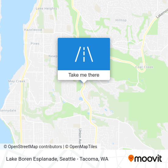 Lake Boren Esplanade map