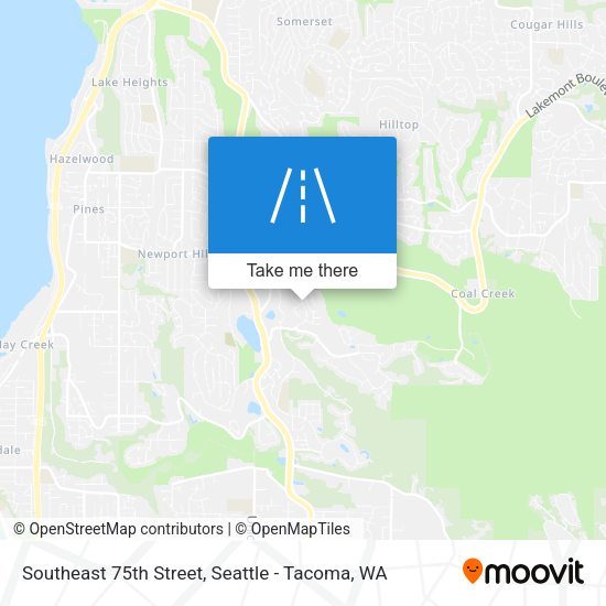 Southeast 75th Street map