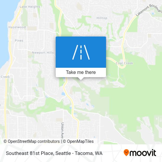Southeast 81st Place map