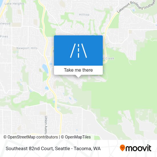 Southeast 82nd Court map