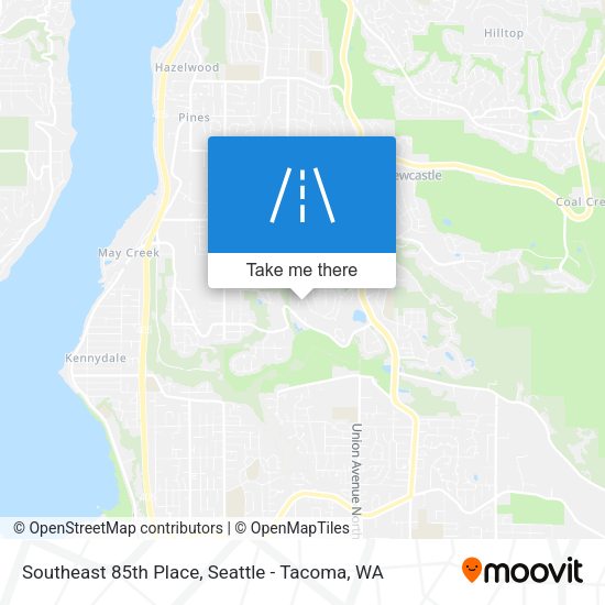 Southeast 85th Place map