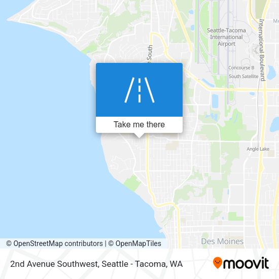 Mapa de 2nd Avenue Southwest