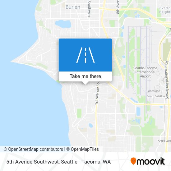 5th Avenue Southwest map