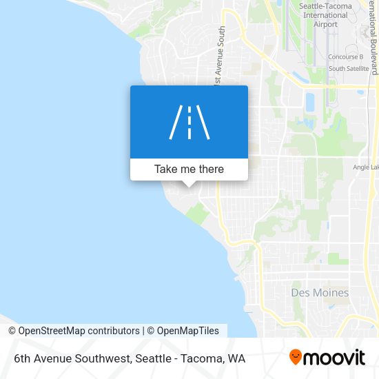 Mapa de 6th Avenue Southwest