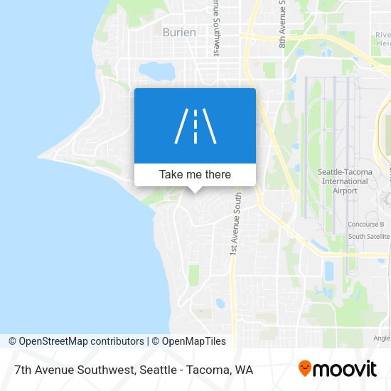 7th Avenue Southwest map