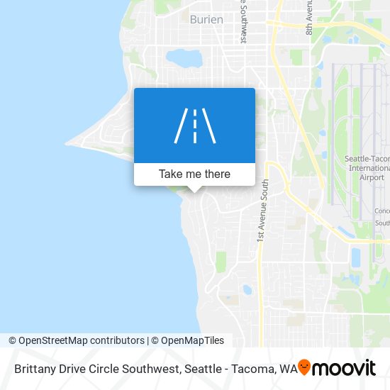 Brittany Drive Circle Southwest map