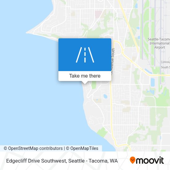 Edgecliff Drive Southwest map