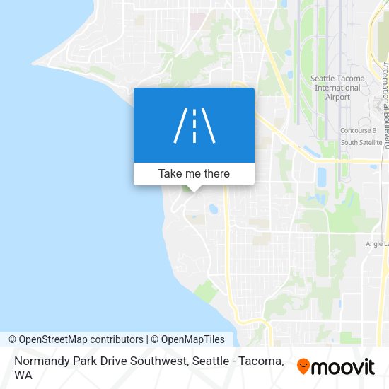 Normandy Park Drive Southwest map