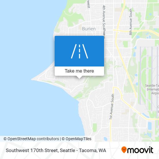 Southwest 170th Street map