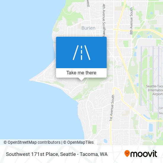 Southwest 171st Place map