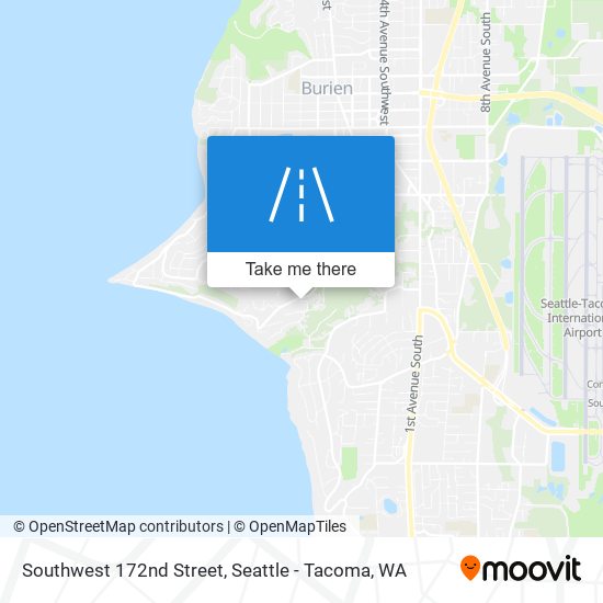 Southwest 172nd Street map