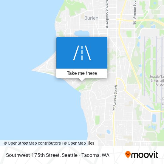 Southwest 175th Street map