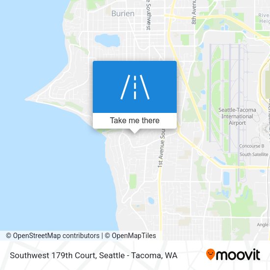 Southwest 179th Court map