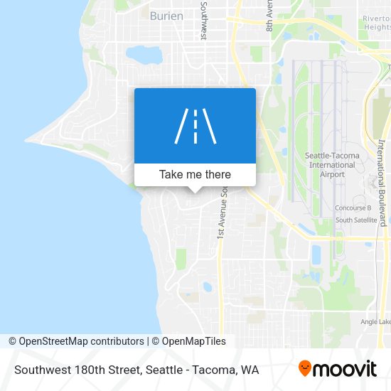 Southwest 180th Street map