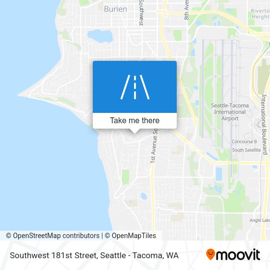 Southwest 181st Street map
