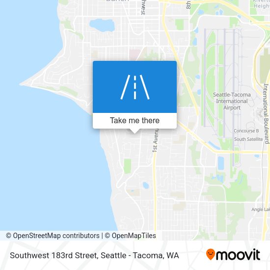 Southwest 183rd Street map