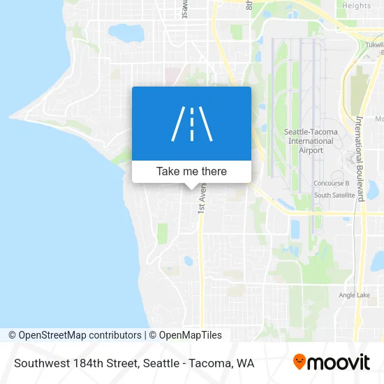 Southwest 184th Street map