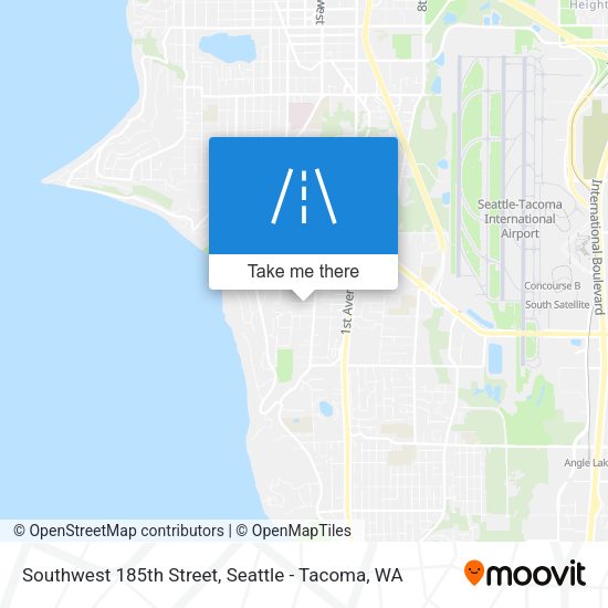 Southwest 185th Street map
