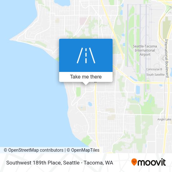 Southwest 189th Place map