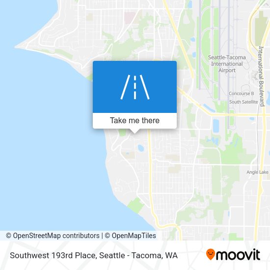 Southwest 193rd Place map