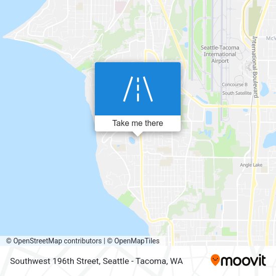 Southwest 196th Street map