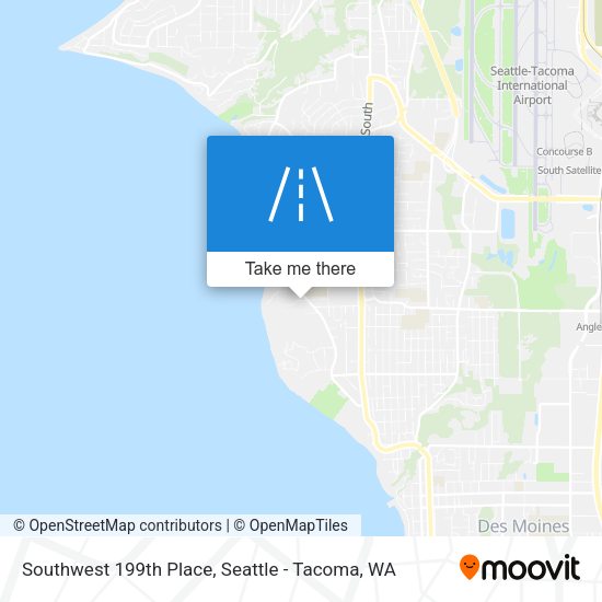 Southwest 199th Place map