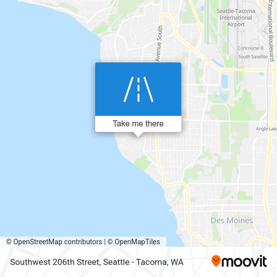 Southwest 206th Street map