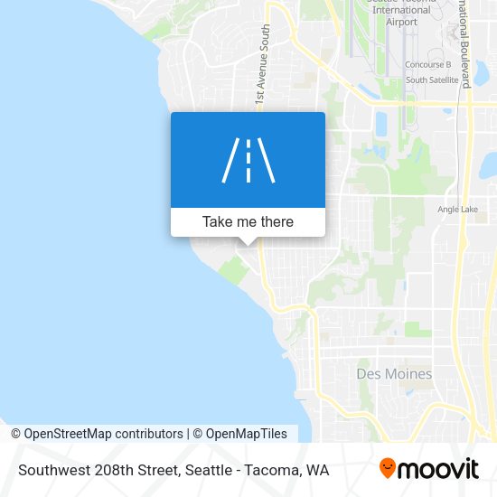 Southwest 208th Street map