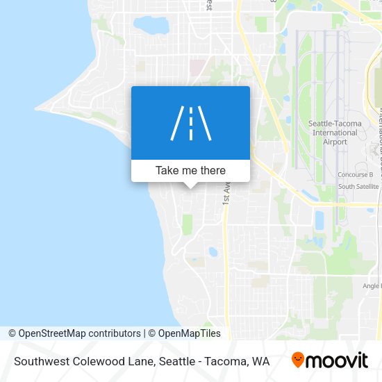 Mapa de Southwest Colewood Lane